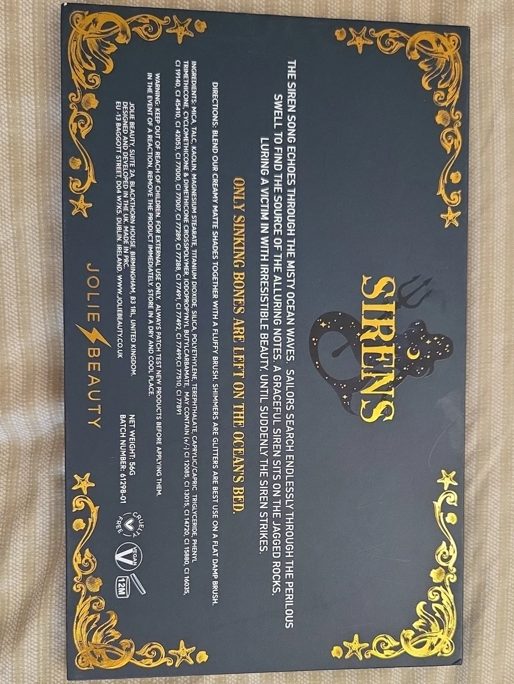 Jolie Beauty Sirens Eyeshadow Palette